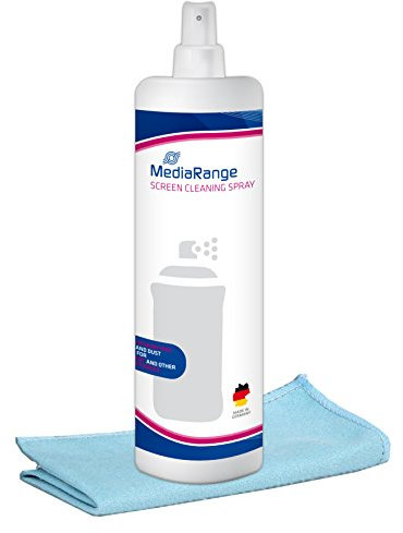 MediaRange Bildschirm-Reinigungsspray mit Mikrofasertuch, 250ml