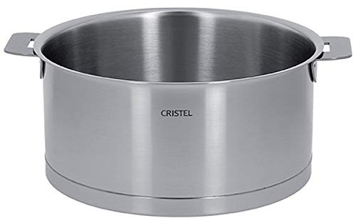 Cristel - F24QL - Faitout inox 24cm - sans poignée amovible - Collection Strate