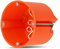 REV Hohlraumdose – Hohlwanddosen 10 St., Ø68mm, 60mm tief, Schrauben – orange