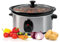 3.5L Slow Cooker - Stainless Steel Food Heater with 3 Heat Settings + Removable Inner Ceramic Bowl - Stew & Stir Steam Grill 200W | Family Sized Cooking Machine, Energy Efficient, Removable Pot