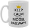 Coralgraph Inc MG1929 Keep Calm and Build Model Railways Novelty Gift Printed Tea Coffee Ceramic Mug