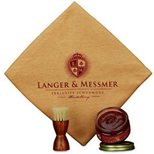 Langer & Messmer kit entretien chaussures de 3 pièces - le soin idéal por vos chaussures (bordeaux)