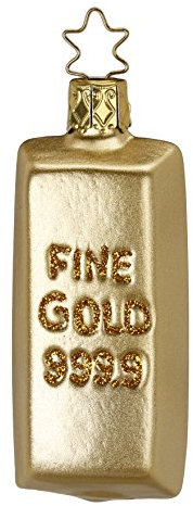 Inge-glas Christbaumschmuck Goldbarren