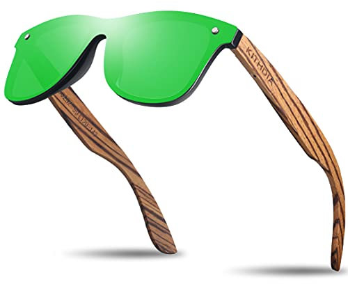 KITHDIA occhiali da sole in legno da uomo unisex occhiali da sole polarizzati con protezione UV400 occhiali da sole Donna S5029