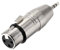 sourcing map Adaptador XLR Hembra a Macho de 1/8 TRS, Conector de Audio de micrófono, Enchufe Hembra de micrófono