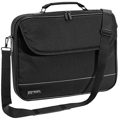 PEDEA Tablettasche Fair Tasche bis 10,1 Zoll (25,6cm) Umhängetasche Laptop-Tasche Notebook-Tasche mit Schultergurt, Schwarz