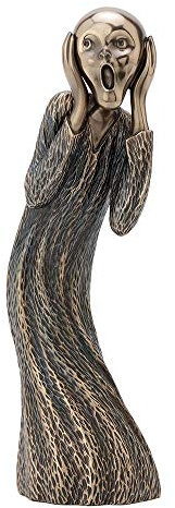 Veronese Design Edvard Munch The Scream Skulptur, 20,3 cm, antikes Bronze-Finish