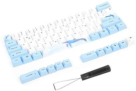 Dpofirs PBT Keycaps Set (73 Stück), PBT Pudding Keycaps mit Sublimation, Mechanische Tastatur, PC-Teile mit niedlichem Muster (#5)