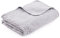 HOMELEVEL Tagesdecke Bett & Sofaüberwurf Bettüberwurf Sofa Tages Ornamente Decken Betthusse XXL Decke Überwurf Überdecke Hellgrau 200cm x 220cm
