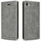 QLTYPRI Case for iPhone 7/8/SE 2020/SE 2022 5G, Premium PU Leather Cover TPU Bumper Card Holder Kickstand Hidden Magnetic Adsorption Flip Wallet Case Cover for iPhone SE 2022/SE 2020/8/7 - Grey