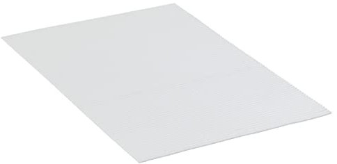WENKO Weichschaummatte Weiß, rutschfeste Bodenmatte, vielseitig nutzbar als pflegeleichter Duschvorleger & schmutzabweisende Küchenmatte, hygienisch, atmungsaktiv, zuschneidbar, 50 x 80 cm/Kunststoff
