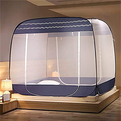 XIUYJBD Doppelbett Moskitonetz Fenster, A30 Pop Up Moskitonetz Für Doppelbett, Portable Zelt Travel Doppeltür Reißverschluss Bettnetz, Einfache Installation, Feinmaschig, Für Schlafzimmer