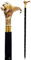 Nautical.Gift.Decor Gehstock, Löwe, Designer-Gehstock, Messinggriff, 36 cm, Gold