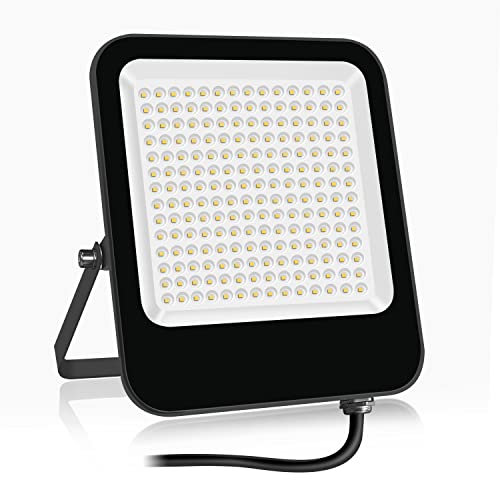 Tayire 150W LED Strahler Außen Warmweiß 3000K, LED Fluter Superhell 15000LM Scheiwerfer Flutlicht IP65 Wasserdicht Outdoor Sicherheitsleuchte für Hinterhof, Auffahrt, Garage, Flur, Garten