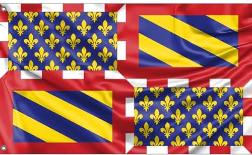 Bandera Antigua de Borgoña | Diseño único (90 x 150 cm)
