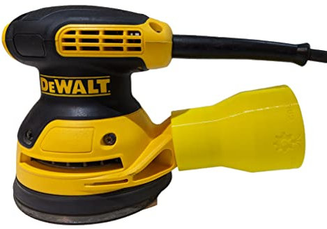 Adaptateur d'aspirateur pour ponceuses Dewalt ou Craftsman - Collection de poussière (6,3 cm - Jaune)