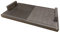 Petrantiqua® Piastra Refrattaria Artigianale Barbecue in Pietra Lavica Etna con Manici Rigata e Liscia Ottima per Carne Pesce e Verdure Scanalatura di Scolo (60x40 Spessore 2 Cm)