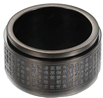 Homxi Goth Ringe Herren,Ring Sutra Edelstahl Schmuck Herren Schwarz Herren Ringe Gr.62 (19.7)