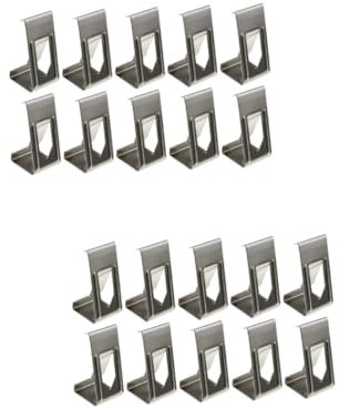 UKCOCO 2 Sets Bilderrahmen-clips Kleiderbügel Federdreh-clip Silberfarben Einfach Zu Installieren Keine Verformung 50 Stück X 2