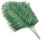Ghulumn Lot de 18 feuilles de palmier artificielles plantes rondes de palmier fausses feuilles de palmier tropicales plante verte pour feuilles hawaïennes