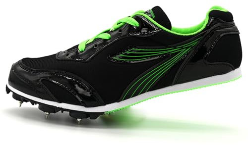 Zeihyeurus Zapatillas De Clavos Atletismo Zapatillas De Atletismo Clavos Zapatillas De Clavos Deportivas Zapatos con Clavos para Atletismo Duraderos Antideslizantes Transpirables para NiñOs Y NiñAs
