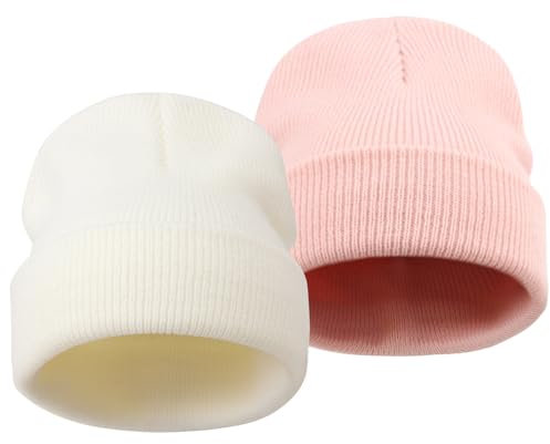 DRESHOW Toddler Beanie Bambini Cappelli Invernali Bambini Morbida Maglia Unisex Cappello per Bambini Ragazzi Ragazze Cappello Caldo per 6-36 Mesi