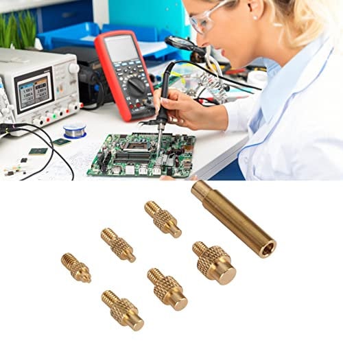 M2 M2.5 M3 M4 M5 M6 1/4 Inch M8 Soldering Iron Tip Set, Brass Inserts, 3D Printer Parts with Universal 936 Soldering Iron Tip Compatibility