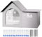 Pet Cooling House | Pet Air Conditioner House | Cooling House for Cats and Dogs with 10 Ice Blocks and 2 Absorbent Cotton Bags
