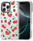 MOSNOVO Case for iPhone 16 Pro Max, [Buffertech 6.6ft Military-Grade Drop Protection] [Anti Peel Off Tech] Clear TPU Bumper Phone Case Cover Design - Cute Cherry