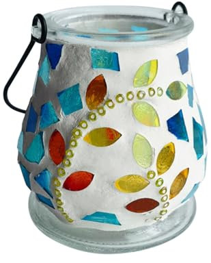 CBPNEISEK Mosaik-Set for Erwachsene, kleine DIY-Mosaikfliesen, Laternen-Set, Mosaik-Bastelset, lustige Kunstherstellung, Lampe, Heimdekoration, Geschenke /1406