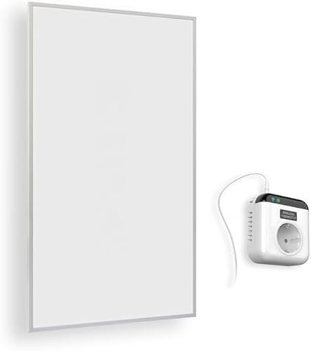 Hocosyme Infrarotheizung 600 Watt, Infrarotheizung mit Thermostat,1-3 Min auf Betriebstemperatur bis 120 Grad, Unterstützt die Steuerung von Google, Amazon, Alexa und WiFi-Mobiltelefonen