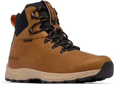 Columbia Mens Landroamer Explorer Waterproof Hiking Boot, Elk/Tangy Orange, 7.5