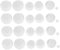 Ciieeo Replacement Silicone Caps for Salt Pepper Shakers 24pcs Bottle Cap Sealers Sealing Stoppers for Kitchen Oil Water Bottles