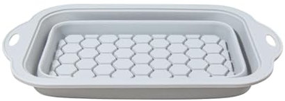 Molde antiadherente rectangular para tartas, molde de silicona para tartas, molde plegable, antiadherente y fácil de disolver, para tartas caseras, helados