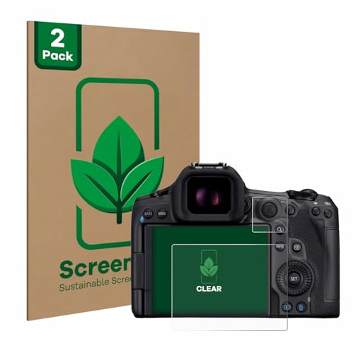 ScreenLeaf Schutzfolie für Canon EOS R5 Mark II | 2 Stück Transparenter Displayschutz Made in Germany Klare Displayschutz-Folie Kratzfest
