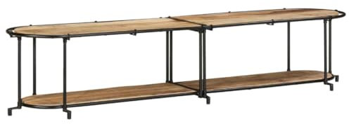 ShGaxin Meuble TV en bois massif de manguier rugueux 200 x 42 x 40 cm, table TV, meuble TV, meuble TV, meubles de salon, table de salon TV - 4013494