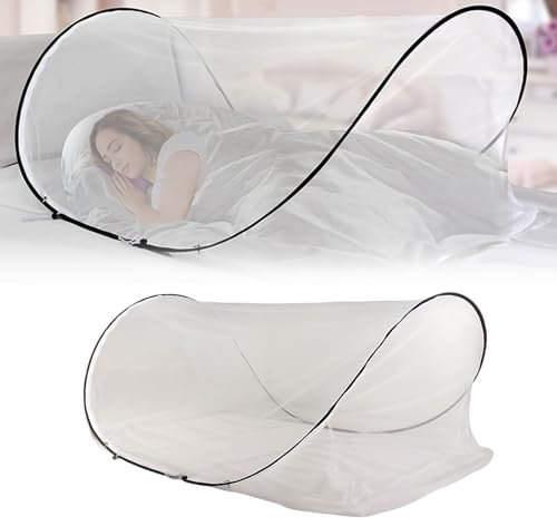 Moskitonetz Pop Up, Faltbares Mückennetz, 200 * 100 * 70cm Reise Moskitonetz Bett Faltbares für Einzelbett Camping Einzelnes Faltbares Reisezelt