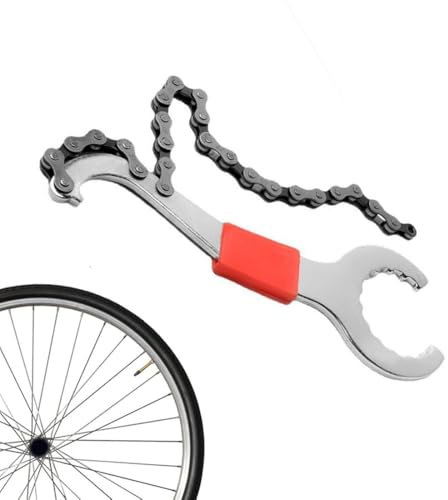 WUSJCOF Set de Herramientas para Bicicleta, 1 Pieza, Látigo de Cadena, Extractor de Piñón, Desmontar Cassette de Bicicleta, Llave Pedalier, Rodamientos, 7, 8, 9, 10, 11, 12 Velocidades