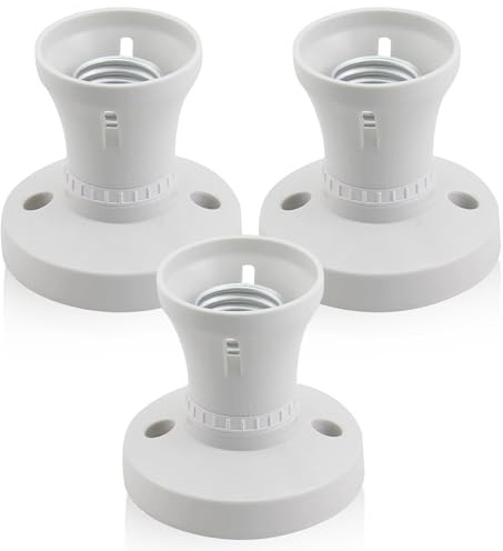 XIYING 2 Pcs e27 lamp holder, ceiling rose e27 light fitting, light bulb holder for Ceiling Pendant & Wall Lighting, Bulb Conversion, 7.5cm*7.2cm*5cm