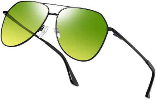 Joopin Occhiali da Sole da Donna Uomo Pilota Goccia Polarizzati UV400 | Classici Vintage Ultraleggera Montatura in Metallo Pilot Stile Grande Sunglasses Men Women Guida Pesca Viaggio