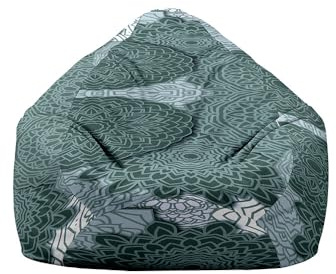 Highdi Sitzsack Kinder Mandala mit Ohne Füllung - Sitzsack Spielzeug Aufbewahrung,Sitzsack Stuhl Abdeckung Plüschtier Aufbewahrung Bequeme Bodenliege (Mandala-Muster,XL:100x120cm)