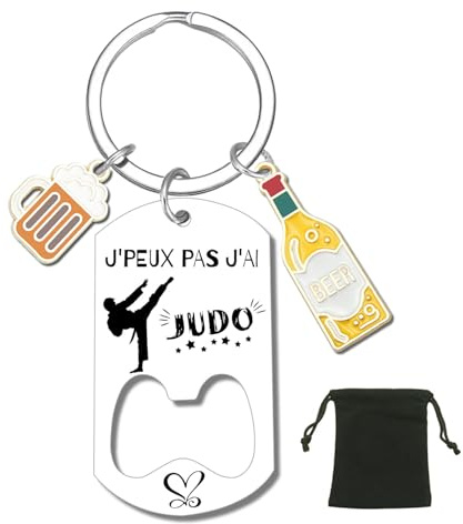 LUODAN Cadeau Porte-clés - Spécial Passionnés- J'peux pas, J'ai - pour Basket Chasseur Football Golfeur Motard Pêcheur Cycliste Rugby Cadeau - idée cadeau drôl - création