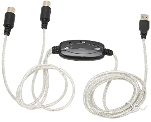 BONKZEBU Professioneller 16-Kanal-USB-zu-MIDI-Kabelkonverter für Musikstudio-Enthusiasten