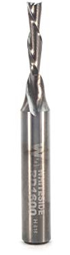 Whiteside Router Bits rd1600 Standard Spiral Bit mit Daunen Cut Solides Karbid 1/8 Zoll Schneiden Durchmesser und 1/2 Länge