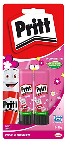GLUE STICK PRITT PINK DUO BLISTER
