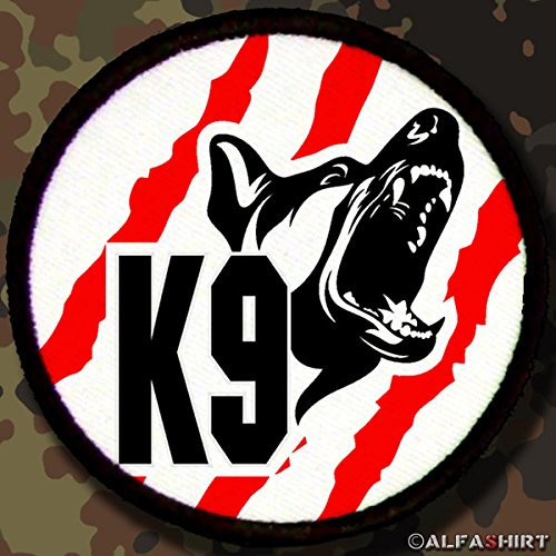 Copytec Patch/Aufnäher - K9 Diensthundeführer Hundeführer Deutscher Schäferhund #7470