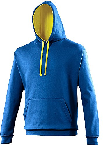 AWDis Men's Varsity Hoodie Hooded Sweatshirt