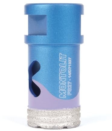 Fresa Diamantata A Secco Utilizzabile Su Smerigliatrici Angolari/Flessibili. Indicata Per Forare Gres Porcellanato, Ceramica, Monocottura, Granito, Marmo, Pietre Naturali, Piastrelle Di Bicottura E Vetrose.