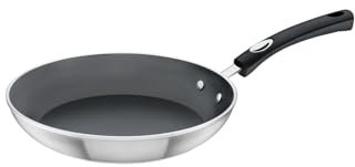 Tramontina Non-Stick Frying Pan with Silicone Handle for Induction, Electric, Gas and Ceramic Glass Hobs, Cookware, Kitchen, 28 cm, 2.4 litres, 20888028, Dark Grey