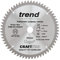 Trend Lama per sega CraftPro TCT a gancio negativo, diametro 190 mm x 60 denti x foro 20 mm, punta in carburo di tungsteno, CSB/CC19060T